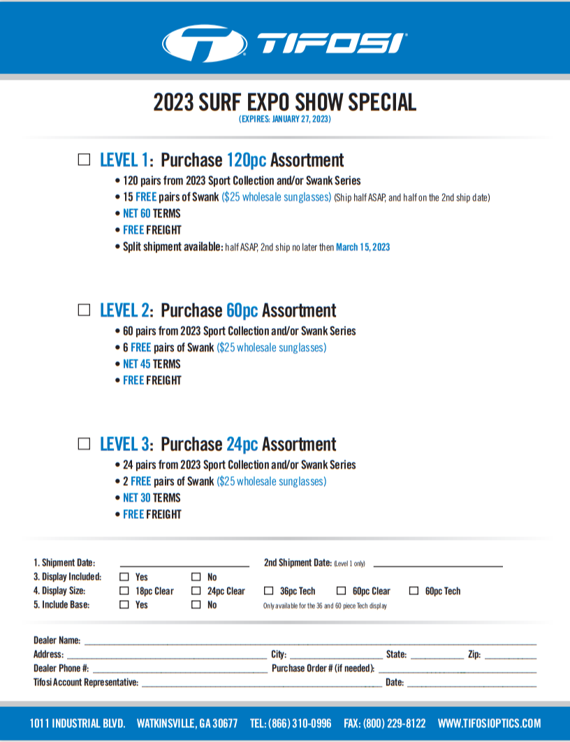 Tifosi Specials - Surf Expo 2023 287